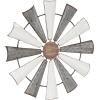 imageDeco 79 Metal Windmill Home Wall Decor Wall Sculpture Wall Art 30quot x 1quot x 30quot SilverWhite