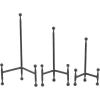 imageDeco 79 Modern Metal Rectangle Ball Details Easel 14quot 12quot 10quot 8quotH Blackblack