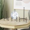 imageDeco 79 Modern Metal Rectangle Ball Details Easel 14quot 12quot 10quot 8quotH Blackblack