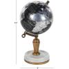 imageDeco 79 Plastic Globe with Marble Base 5quot x 5quot x 10quot BlackBlack