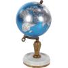 imageDeco 79 Plastic Globe with Marble Base 5quot x 5quot x 10quot BlackBlueSilverWhiteBrown