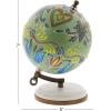 imageDeco 79 Plastic Globe with Marble Base 5quot x 5quot x 10quot BlackMulticoloredWhiteBrown