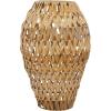 imageDeco 79 Plastic Rattan Pillar Candle Lantern 7quot x 7quot x 17quot Brown
