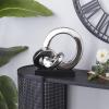 imageDeco 79 Polystone Abstract Decorative Sculpture Link Home Decor Statue with Black Base Accent Figurine 12quot x 5quot x 12quot Silver