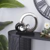 imageDeco 79 Polystone Abstract Decorative Sculpture Link Home Decor Statue with Black Base Accent Figurine 12quot x 5quot x 12quot Silver