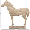imageDeco 79 Polystone Horse Decorative Sculpture Home Decor Statue Accent Figurine 22quot x 7quot x 25quot BrownBeige