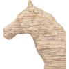 imageDeco 79 Polystone Horse Decorative Sculpture Home Decor Statue Accent Figurine 22quot x 7quot x 25quot BrownBeige