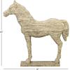 imageDeco 79 Polystone Horse Decorative Sculpture Home Decor Statue Accent Figurine 22quot x 7quot x 25quot BrownBeige