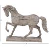 imageDeco 79 Polystone Horse Decorative Sculpture Home Decor Statue Accent Figurine 22quot x 7quot x 25quot BrownBeige