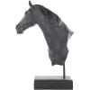 imageDeco 79 Polystone Horse Decorative Sculpture Home Decor Statue Accent Figurine 22quot x 7quot x 25quot BrownBlack