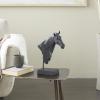 imageDeco 79 Polystone Horse Decorative Sculpture Home Decor Statue Accent Figurine 22quot x 7quot x 25quot BrownBlack