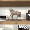 imageDeco 79 Polystone Horse Decorative Sculpture Home Decor Statue Accent Figurine 22quot x 7quot x 25quot BrownBrown