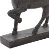 imageDeco 79 Polystone Horse Decorative Sculpture Home Decor Statue Accent Figurine 22quot x 7quot x 25quot BrownBrown