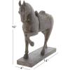 imageDeco 79 Polystone Horse Decorative Sculpture Home Decor Statue Accent Figurine 22quot x 7quot x 25quot BrownBrown