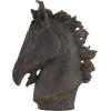 imageDeco 79 Polystone Horse Decorative Sculpture Home Decor Statue Accent Figurine 22quot x 7quot x 25quot BrownBrown