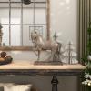 imageDeco 79 Polystone Horse Decorative Sculpture Home Decor Statue Accent Figurine 22quot x 7quot x 25quot BrownBrown