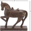 imageDeco 79 Polystone Horse Decorative Sculpture Home Decor Statue Accent Figurine 22quot x 7quot x 25quot BrownBrown