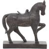 imageDeco 79 Polystone Horse Decorative Sculpture Home Decor Statue Accent Figurine 22quot x 7quot x 25quot BrownBrown
