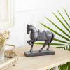 imageDeco 79 Polystone Horse Decorative Sculpture Home Decor Statue Accent Figurine 22quot x 7quot x 25quot BrownBrown