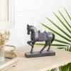 imageDeco 79 Polystone Horse Decorative Sculpture Home Decor Statue Accent Figurine 22quot x 7quot x 25quot BrownBrown