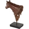 imageDeco 79 Polystone Horse Decorative Sculpture Home Decor Statue Accent Figurine 22quot x 7quot x 25quot BrownDark Brown