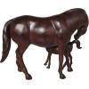 imageDeco 79 Polystone Horse Decorative Sculpture Home Decor Statue Accent Figurine 22quot x 7quot x 25quot BrownDark Brown