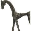imageDeco 79 Polystone Horse Decorative Sculpture Home Decor Statue Accent Figurine 22quot x 7quot x 25quot BrownSilver