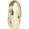 imageDeco 79 Porcelain Ceramic Heart Decorative Sculpture Dimensional Angled Origami Inspired Home Decor Statue Accent Figurine 8quot x 3quot x 8quot GoldAntique Gold