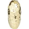 imageDeco 79 Porcelain Ceramic Heart Decorative Sculpture Dimensional Angled Origami Inspired Home Decor Statue Accent Figurine 8quot x 3quot x 8quot GoldAntique Gold