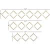 imageDeco 79 Rack Wall Hook S3 17quot 22quot 33quot W Gold