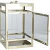 imageDeco 79 Stainless Steel Pillar Candle Lantern 10quot x 10quot x 21quot GoldGold