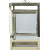 imageDeco 79 Stainless Steel Pillar Candle Lantern 10quot x 10quot x 21quot GoldGold