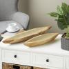 imageDeco 79 Teak Wood Handmade Living Room Decor Tray Live Edge Ottoman Tray Serving Tray 27quot x 6quot x 3quot Brown253 x 57 x 25