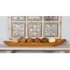 imageDeco 79 Teak Wood Handmade Living Room Decor Tray Live Edge Ottoman Tray Serving Tray 27quot x 6quot x 3quot Brown36 x 7 x 3