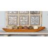 imageDeco 79 Teak Wood Handmade Living Room Decor Tray Live Edge Ottoman Tray Serving Tray 27quot x 6quot x 3quot Brown36 x 7 x 3