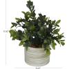 imageDeco 79 The Novogratz Faux Foliage Eucalyptus Artificial Plant with Realistic Leaves and Patterned Porcelain Pot 9quot x 9quot x 11quot Green