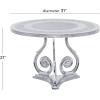 imageDeco 79 Traditional Aluminum Coffee Table 31quotW x 21quotH Silver