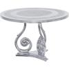 imageDeco 79 Traditional Aluminum Coffee Table 31quotW x 21quotH Silver