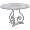 imageDeco 79 Traditional Aluminum Coffee Table 31quotW x 21quotH Silver