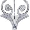 imageDeco 79 Traditional Aluminum Coffee Table 31quotW x 21quotH Silver