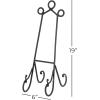 imageDeco 79 Traditional Metal Easel 6quot x 9quot x 18quot BlackBlack