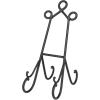 imageDeco 79 Traditional Metal Easel 6quot x 9quot x 18quot BlackBlack