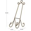 imageDeco 79 Traditional Metal Easel 6quot x 9quot x 18quot BlackGold