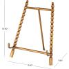 imageDeco 79 Traditional Metal Easel 6quot x 9quot x 18quot BlackGold
