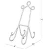 imageDeco 79 Traditional Metal Easel 6quot x 9quot x 18quot BlackGray