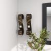 imageDeco 79 Traditional Metal Solid Wall Sconce Set of 2 5quotW 19quotH Black