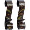 imageDeco 79 Traditional Metal Solid Wall Sconce Set of 2 5quotW 19quotH Black