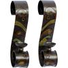 imageDeco 79 Traditional Metal Solid Wall Sconce Set of 2 5quotW 19quotH Black