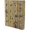 imageDeco 79 Wood 16 Bottle Wall Wine Rack 21quot x 4quot x 25quot Brown21 x 4 x 25
