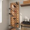 imageDeco 79 Wood 16 Bottle Wall Wine Rack 21quot x 4quot x 25quot Brown21 x 4 x 57